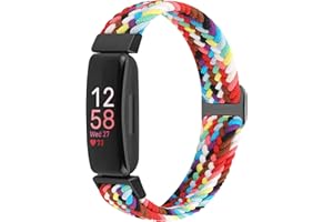 Dafean Bracelet élastiques Compatible avec Fitbit Inspire 3/Inspire 2/Inspire HR/Inspire/Ace 3/Ace 2 Femme Homme, Nylon bracelet de Sport Réglable Souple de Remplacement