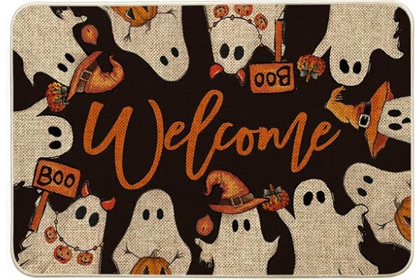 Artoid mode Boo Spirit pumpor Welcome Halloween 40 x 60 cm dörrmatta
