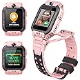 imoo Watch Phone Z7, 4G Smart Watch for Kids with Real-Time HD Video & Phone Call, Smart Watch for Girls with GPS Location and 14-Day History, Smartwatch for Boys with IPX8 Waterproof (Pink)