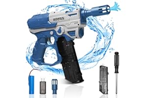 JIRMERP Pistola de Agua eléctrica para niños, Pistola de Agua, Pistola de pulverización automática, Pistola de Agua de Gran Capacidad, Pistola de Agua de Verano, Juguete al Aire Libre Piscina de Playa