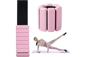 BUCOMTU 2 Stück Poids Cheville et Poignet Réglables,900g für Jogging,Yoga,Pilates,Laufen,Schwimmen und Krafttraining