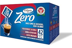 Eridania Zero, Dolcificante in Bustine da 1g, Formato Slim, 42g