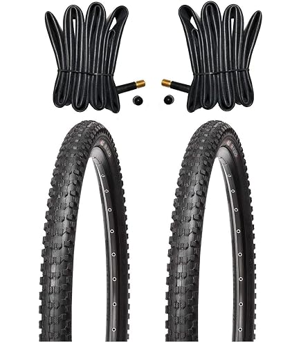 2 x Kenda MTB Bicycle Tyres - 26 Inch, 54-559, 26 x 2.10 - Including 2 x Inner Tubes with Schrader Valve