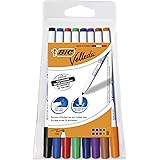 BIC Velleda 1721 Whiteboard Pens - Assorted Colours, Pouch of 8