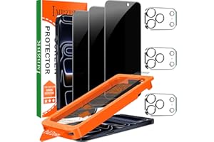IMBZBK für iPhone 17 Pro Max für Panzerglas Sichtschutz, Auto-Installation, mit Kameraschutz, Anti Spy 9H+ Härte Privacy Schutzfolie, Militärstandard Schutz Folie, Anti-Kratzer, 3+3 Stück