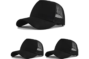 HAPEE 3-pack basebollkeps för män lastbilsförare, klassisk hatt snapback-keps