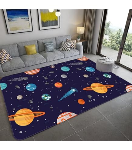Play Kids - Vloerkleed Kinderkamer - Universe - Multi - 80x120 CM | Leen Bakker