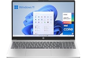 HP 15-fd0045ns - Ordenador portátil de 15.6" Full HD (Intel Core i7-1355U, 16GB RAM, 512GB SSD, Intel Iris Xe Graphics, Windows 11 Home) Silver - Teclado QWERTY Español