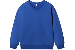 Smivibe Boys Girls Sweatshirts Unisex School Jumper Classic Crew Neck School Uniform Sweater Long Sleeve Pullover Top