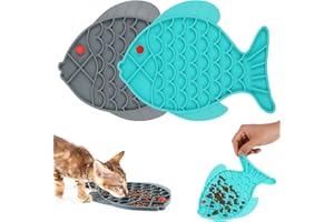 umorismo 2 Stück Leck Pad Slow Feeder Silikon Leckmatte Für Hund Und Katzen,Lick Mat Schleckmatte Hund Katzen Bad Für Langsame Fütterung, Haustierbaden, Training