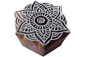 Royal Kraft Wooden Stamps DIY Fabric, Textile, Clay, Pottery, Paper, Henna Printing Blocks THBtag010