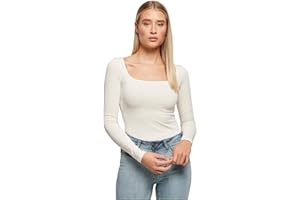 Urban Classics Ladies Organic Longsleeve Body T-Shirt Donna