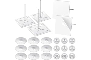 KKLOLAI 150Pcs/50 Set Self Stick Insulation Pins 2-1/2 Inch, 1.5 Inch Self Locking Washers Round 7/8 Inch Aluminum Insulation Hangers Dome Cap Washers Insulation Stick Pins for Foam Board Wall Floor Ceiling