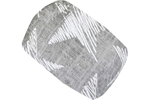 ‎WOLLHUHN Wollhuhn ÖKO Jungen/Mädchen Cooles Elastisches Stirnband/Haarband Bequem Jersey Baumwolle Viele Motive Kinder (Chalk Stars Grau/Weiß)