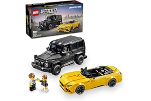 LEGO Speed Champions Mercedes-AMG G 63 ve Mercedes-AMG SL 63 76924 – 10 Yaş ve Üzeri Araç Tutkunu Kız ve Erkek Çocukları için 2 Model İçeren Oyuncak Yapım Seti, Doğum Günü Hediyesi Fikri (808 Parça)