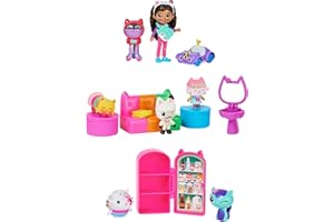 DREAMWORKS GABBY'S DOLLHOUSE LA CASA DE MUÑECAS DE GABBY - PACK SORPRESA - Figuras de Juguete y Conjuntos de Juego con Muebles de La Casa de Muñecas de Gabby - 6065400 - Juguetes Niños 3 Años +