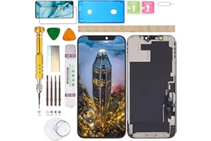 Gadget Troops LCD-Display-Montage für iPhone 12/12 PRO A2403, A2172, A2402, A2404, A2407, A2341, A2406, A2408, Bildschirm-Ersatz-Set