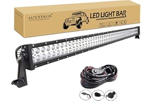 AUXTINGS 52 Pulgadas 300W LED Barra de luz de Trabajo Spot Flood Combo Beam DC 12V-24V 6000K vehículos Todoterreno 4x4 Atvs Utvs