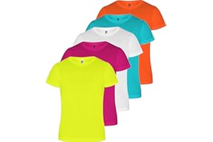 Roly Camimera Lot de 5 t-shirts de sport respirants pour le fitness ou la course à pied