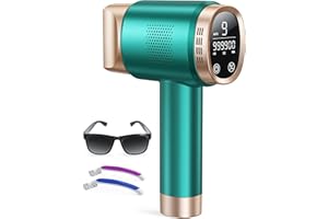 BLISSKY IPL Hair Removal Device, Laser Hair Removal Device 3-in-1 with 9 Energy Levels, 999,900 Flashes, 2 Control Modes, IPL Laser Hair Remover for Women Body Facial Bikini Line Arm Leg, Green