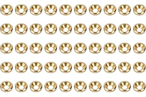 Les-Theresa 50 Uds arandela de tornillo avellanado CNC junta de cabeza plana de cobre puro suministros industriales(M4)