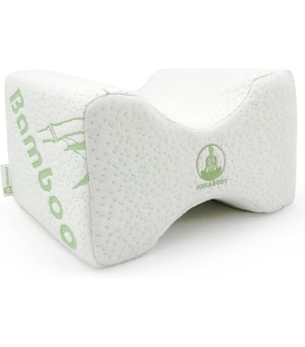 Coussin Orthopédique LUNO Pour Jambes - Mémoire De Forme Alignement Genoux Hanches - Housse Bambou Lavable