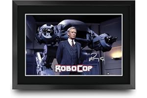 HWC Trading Robocop Scene 1 Ronny Cox Gifts Printed Signed Autograph Picture for Movie Memorabilia Fans - A3 Framed