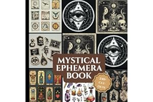 Mystical Ephemera Book: Scrapbooking | Stationary | Junk Journaling | Ephemera | Decoupage | Craft Paper Pad | Origami | Collage