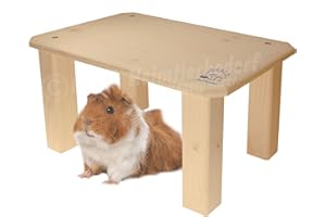 RESCH HEIMTIERBEDARF Resch Nr40 Abri en épicéa massif naturel Idéal pour lapins nains ou cochons d'Inde à cacher 35 x 23 x 20 cm (L x l x h)