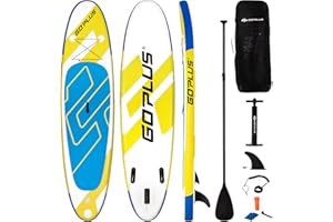 COSTWAY SUP Gonfiabile Adulti 305/335 cm, Stand Up Paddle Gonfiabile con Pinne, Leash, Pagaia, Pompa, Kit di Riparazione e Borsa, Carico Massimo 110 kg