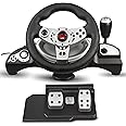 NanoRS RS700 8 in 1 Steering Wheel Compatible with PS4 / PS3 / XBOX ONE/XBOX ONE S/PC (X-Input/D-Input) / Android