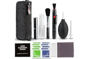 Juego de limpieza de cámara Andoer para objetivo con bolígrafo de limpieza de aire para cámara, ordenador, teléfono móvil, cámara digital