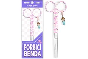 Nurse is Love Forbici Infermiere Mayo | Forbici Infermiera da tessuto | forbici acciaio inox | Ideale per Kit Pronto Soccorso, Infermiere Accessori Si Adatta a Organizer Infermiere disegni