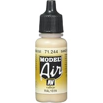 Vallejo Model Air Farbe – US Sand, 17 Ml Acrylfarbe Für Airbrush & Pinsel, Wasserbasiert & Ungiftig