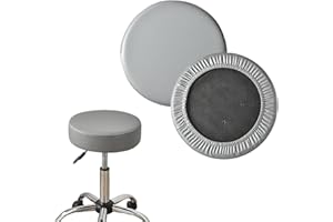 UYEOCO 2 Pezzi Copri Sgabello Rotondo/Rettangolare Copri Pouf da Bar Copriseduta Sedie Alta Elasticità Fodera per Sedia Lavabile Cuscino Copridivano Coprisgabello da Bar ( Color : 12@ , Size : 30-35cm/12-14i