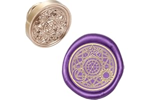 craspire Wax Seal Stempelkopf Magic Circle Abnehmbare Versiegelung Messing Stempelkopf Für Kreative Geschenkumschläge Einladungskarten Dekoration