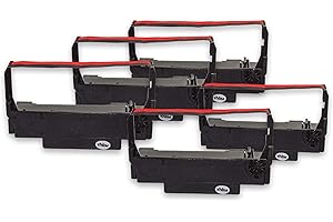 ‎VHBW vhbw FARBBAND NYLON Ink Ribbon for Needle Ink Bixolon SRP 275 x of Erc 38 B/R, ERC 30, ERC 34