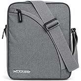 Wooum Sling Bag Croos Body Messenger bag Compact Size 10x8x4 Inch Tgrey, Water-Resistant 4 Zipper Compartments, Adjustable St