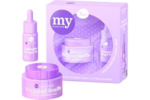 7DAYS Ensemble de Soins de la Peau avec Crème Anti-Âge pour le Visage et Sérum de Collagène - Ensemble Cadeau de Soins de la Peau Coréens pour Femmes - Ensemble de Soins de la Peau Préppy