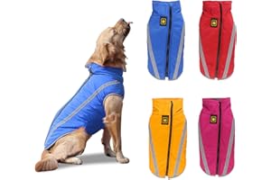 PETCUTE Manteau imperméable pour Chiens Veste pour Chien Taille Moyenne Grande Vetement chuads pour Chien