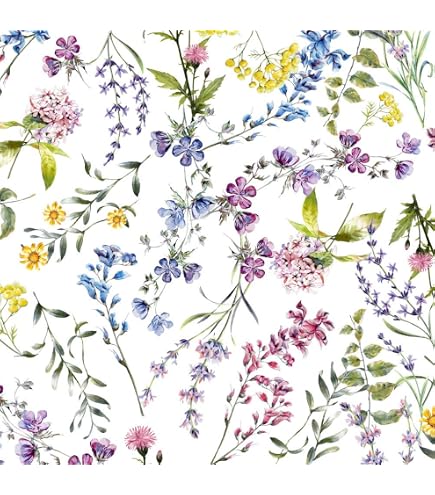 Ecosoul Wachstuch „Wolkentraum“ – Wasserdichte Tischdecke, 140 Cm Breit, Motiv Zweige/Blumen/Herzen