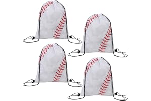 Toyhood 4 Stück Kordelzugbeutel, Kordelzug-Rucksack, Schwimmtasche, PE-Beutel für Kinder, Baseball, Basketball, Rucksack, Taschen, wasserdicht, Schwimmen, Sport, für Sport, Schule, Strand, Schwimmen,