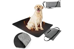 YFbrite Faltbare Outdoor Hundematte| Innen hundedecke waschbar | Gestepptes Kunstleder hundematte wasserdicht| Camping Decke Hund Katze Mat (L)