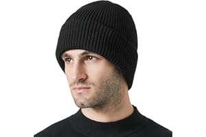 GITZING Beanie Hat Men Women ​​Classic Knit Hats Warm Stretchy Soft Cuffed Winter Hat,Unisex Thermal Gifts for Him/Her/Dad