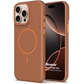 Microsonic Apple iPhone 15 Pro Max Kılıf MagLeather Pro Kahverengi [iPhone 15 Pro Max ile Uyumlu Kılıf - Kahverengi]
