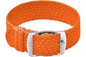 ULLCHRO Nylon Bracelet Montre Remplacer Haute Qualité Perlon Tissé Bracelet Montre NATO Homme Femme - 14, 16, 18, 20, 22mm Montre Bracelet avec Acier Inoxydable Boucle