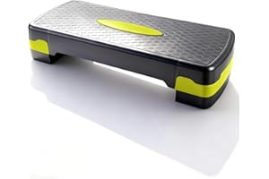 HOUSN Aerobic Steppbrett,Stepper für Zuhause,Rutschfestes Trainingsgerät für Cardio, Fitness,Höhenverstellbar Step Bench mit 3 Stufen,10/15/20 cm