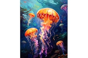 CICISTORY Peinture par Numéros pour Adultes,Acryliques Peintures Numéros Adultes Débutants Enfants Peinture avec 4 Pinceaux-40×50 cm sans Cadre