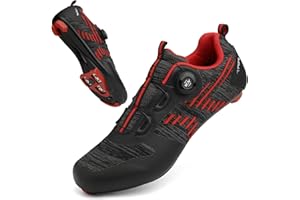VNANV Chaussures De Cyclisme Chaussure VTT Route Homme Dames Chaussure Cyclisme Homme Route Chaussures de vélo Route avec Crampons antidérapants pour Le Cyclismer