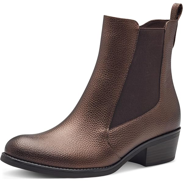 MARCO TOZZI Donna Chelsea 2-25357-41 - Stivali Chelsea In Pelle Con Plantare Morbido Feel Me